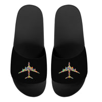 Thumbnail for Colourful Airplane Designed Sport Slippers