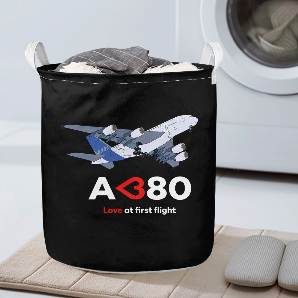 Airbus A380 Love at first flight Designed Laundry Baskets