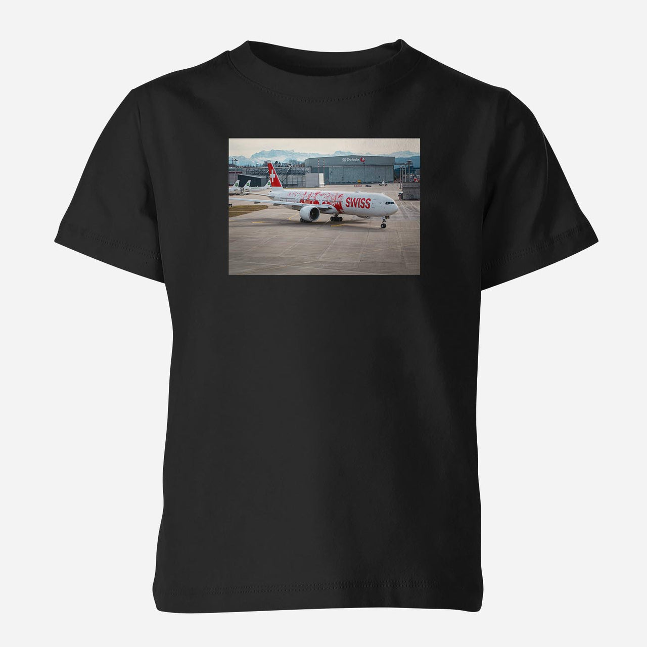 Boeing 777 Swiss Foto Designed Children T-Shirts