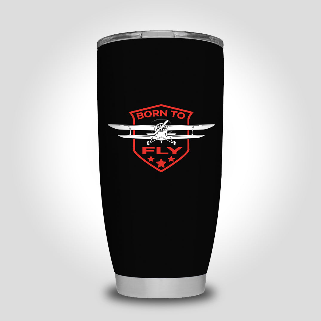 Super Born To Fly Designed Tumbler Travel Mugs