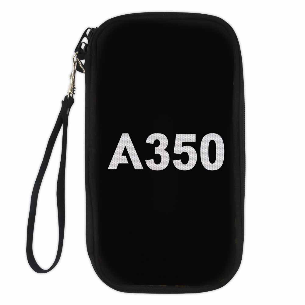 A350 Flat Text Designed Travel Cases & Wallets
