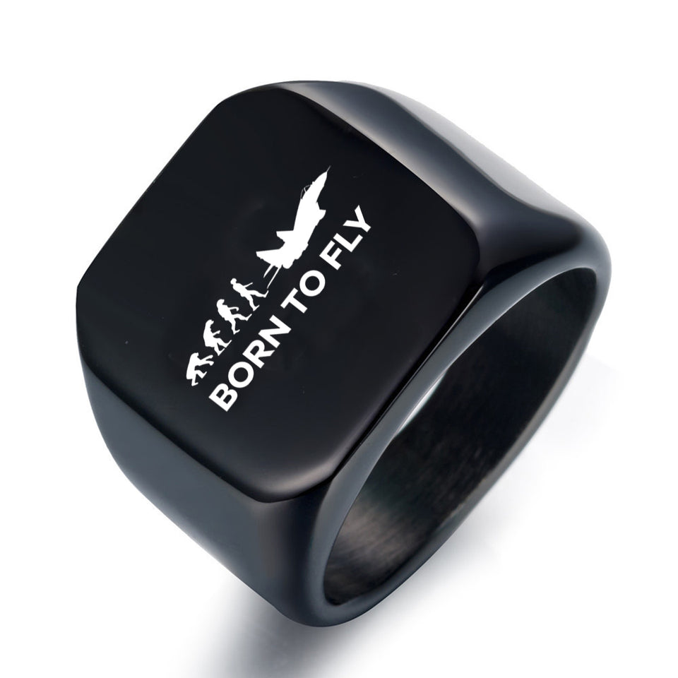 Born To Fly Military Designed Men Rings