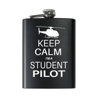 Thumbnail for Student Pilot (Helicopter) Designed Stainless Steel Hip Flasks