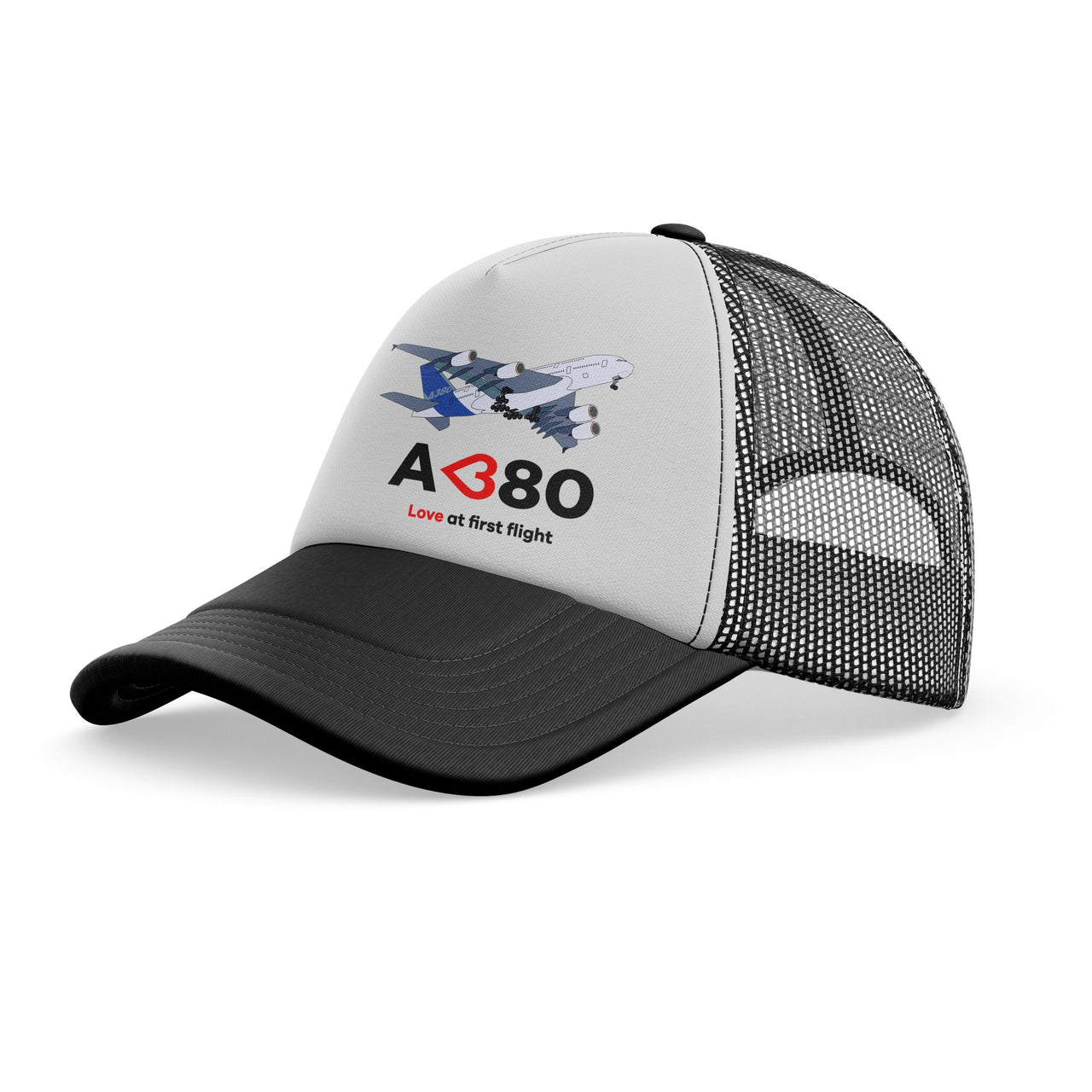 Airbus A380 Love at first flight Designed Trucker Caps & Hats