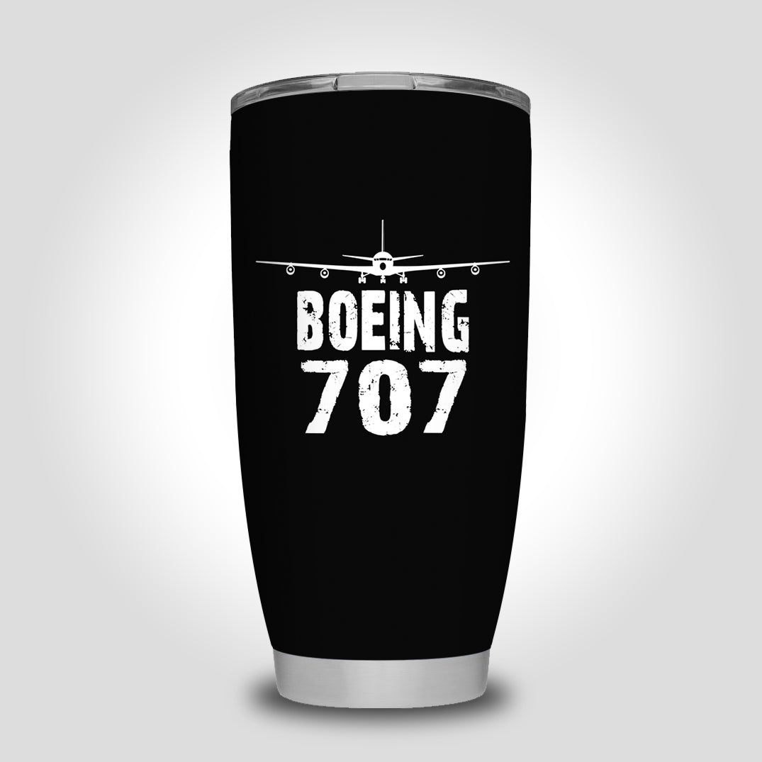Boeing 707 & Plane Designed Tumbler Travel Mugs