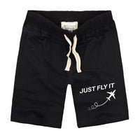Thumbnail for Just Fly It Designed Cotton Shorts