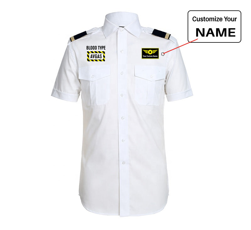 Customisable Blood Type AVGAS Shirt - view 7