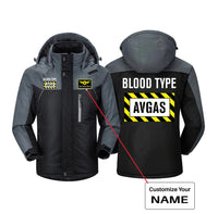Thumbnail for Blood Type AVGAS Designed Thick Winter Jackets