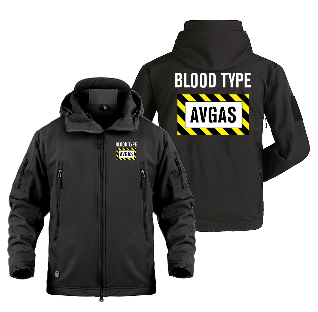 Blood Type AVGAS Designed Military Jackets (Customizable)