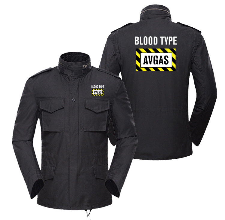 Blood Type AVGAS Designed Military Coats