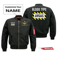 Thumbnail for Blood Type AVGAS Designed Pilot Jackets (Customizable)