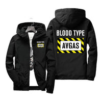 Thumbnail for Blood Type AVGAS Designed Windbreaker Jackets