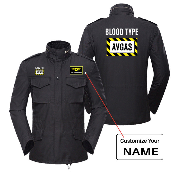 Blood Type AVGAS Designed Military Coats