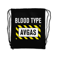 Thumbnail for Blood Type AVGAS Designed Drawstring Bags