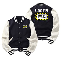 Thumbnail for Blood Type AVGAS Designed Baseball Style Jackets