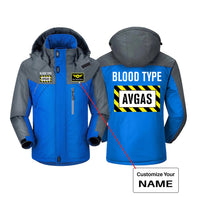Thumbnail for Blood Type AVGAS Designed Thick Winter Jackets