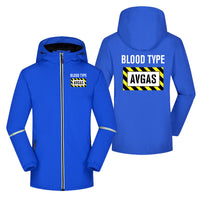 Thumbnail for Blood Type AVGAS Designed Rain Coats & Jackets