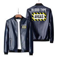 Thumbnail for Blood Type AVGAS Designed PU Leather Jackets