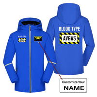 Thumbnail for Blood Type AVGAS Designed Rain Coats & Jackets