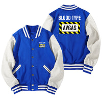 Thumbnail for Blood Type AVGAS Designed Baseball Style Jackets