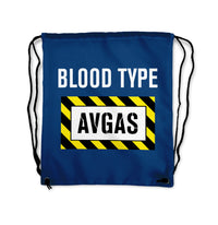 Thumbnail for Blood Type AVGAS Designed Drawstring Bags