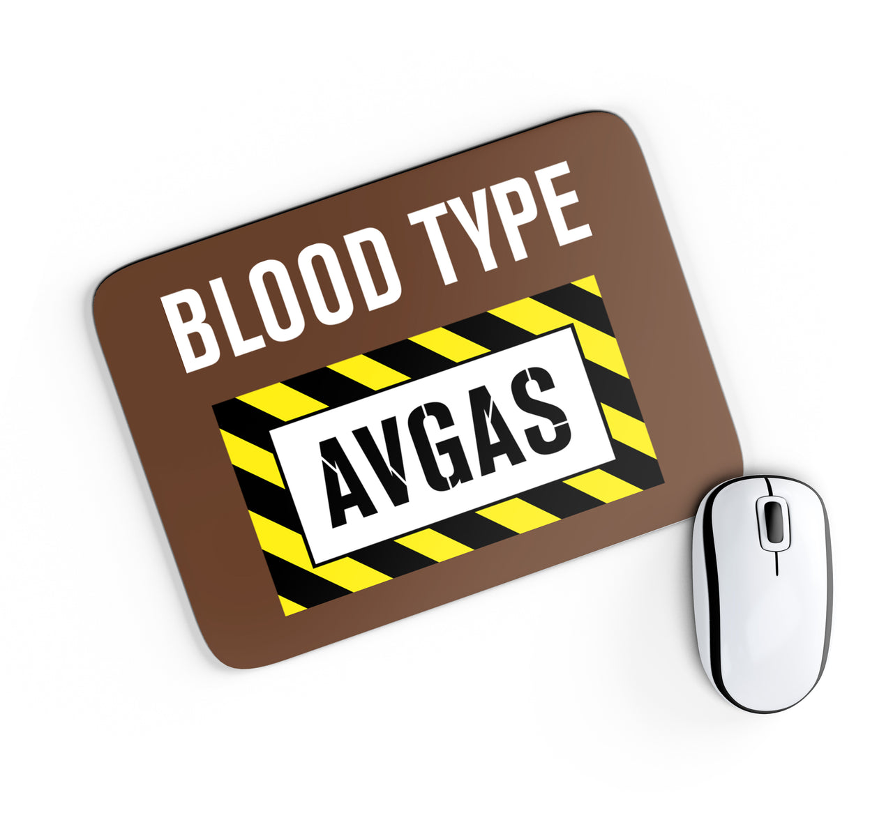 Blood Type AVGAS Designed Mouse Pads
