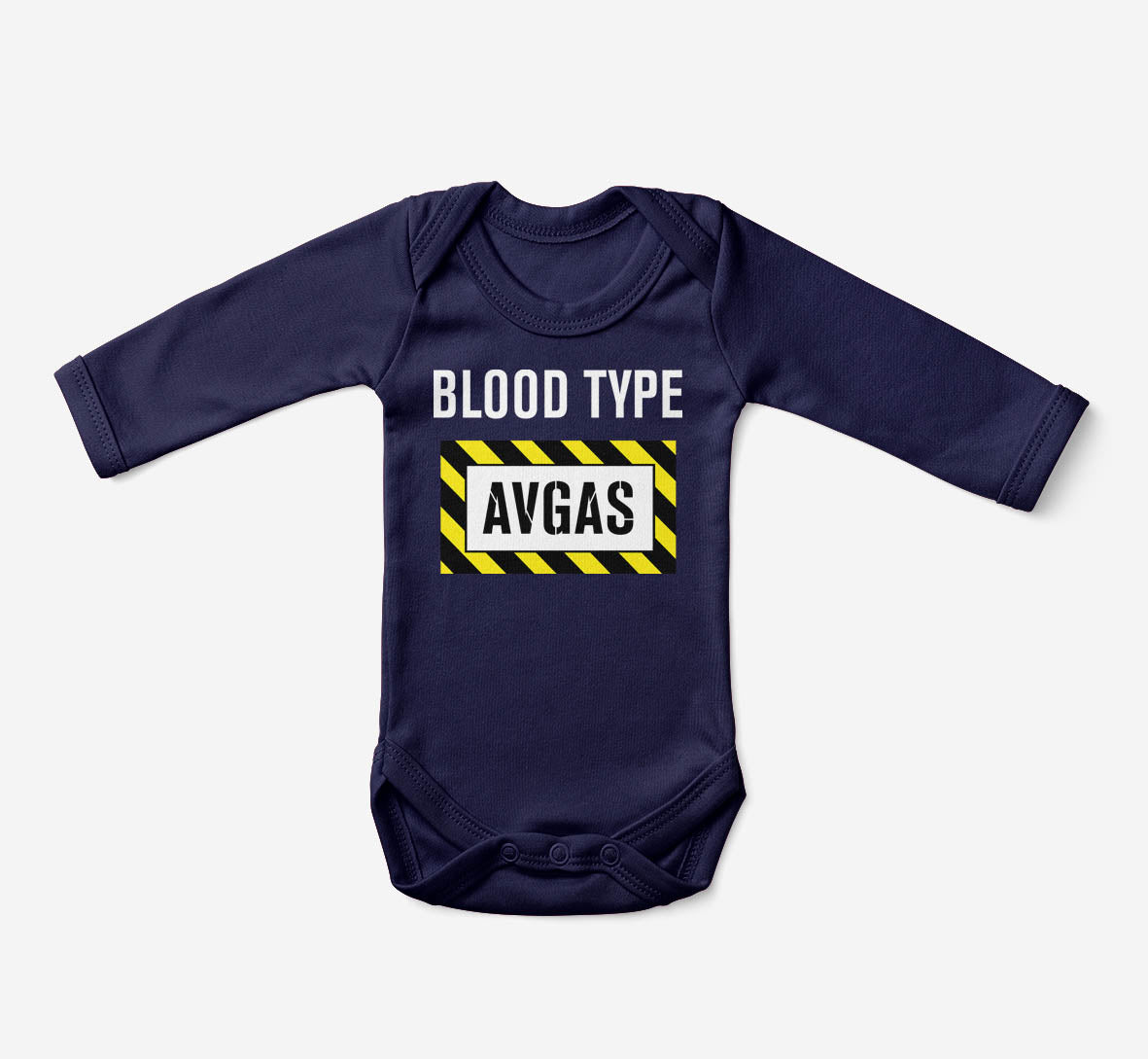 Blood Type AVGAS Designed Baby Bodysuits