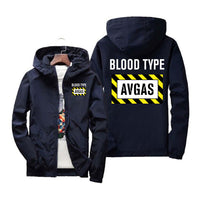 Thumbnail for Blood Type AVGAS Designed Windbreaker Jackets