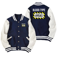 Thumbnail for Blood Type AVGAS Designed Baseball Style Jackets