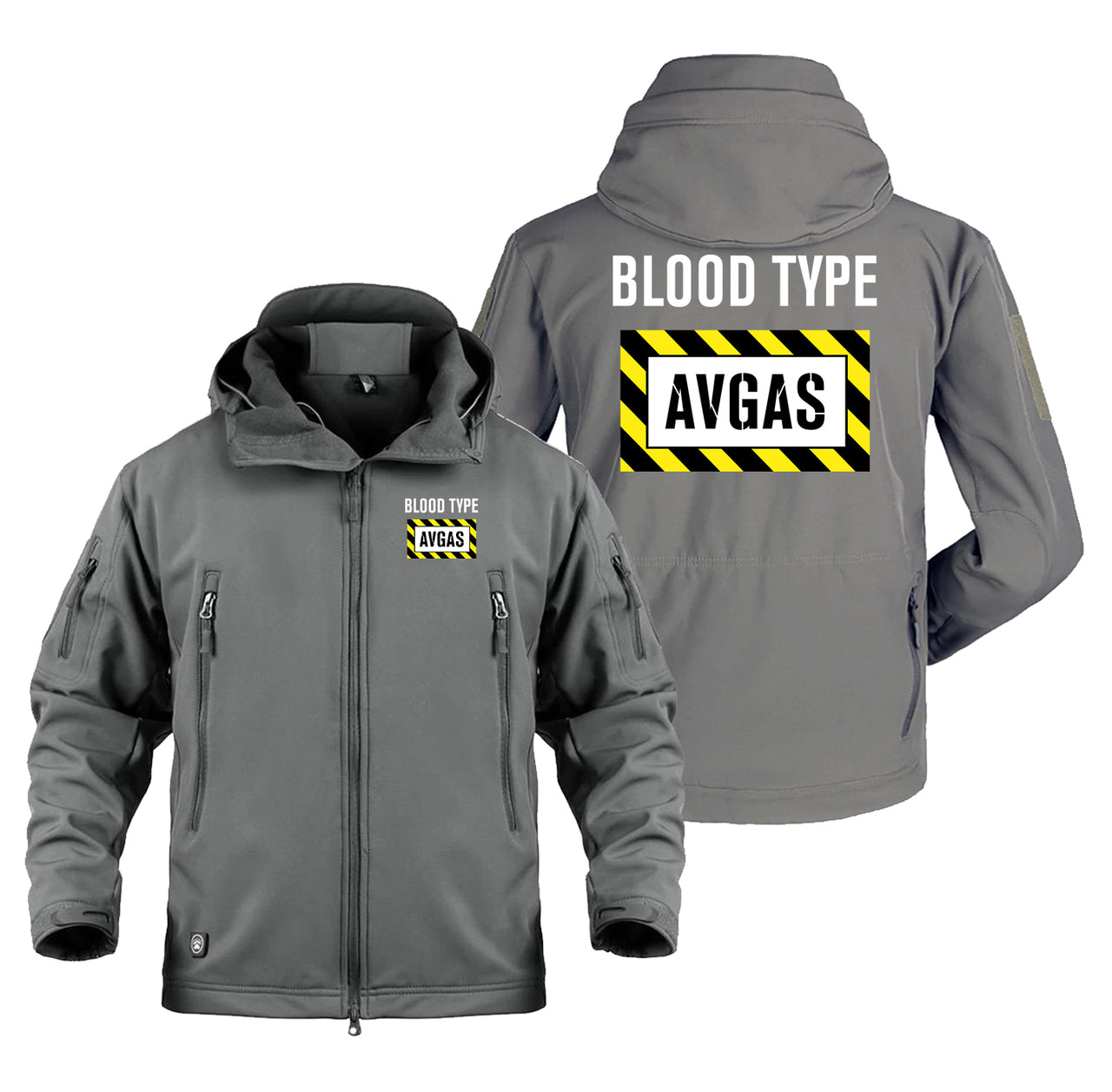 Blood Type AVGAS Designed Military Jackets (Customizable)
