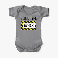 Thumbnail for Blood Type AVGAS Designed Baby Bodysuits