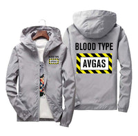 Thumbnail for Blood Type AVGAS Designed Windbreaker Jackets