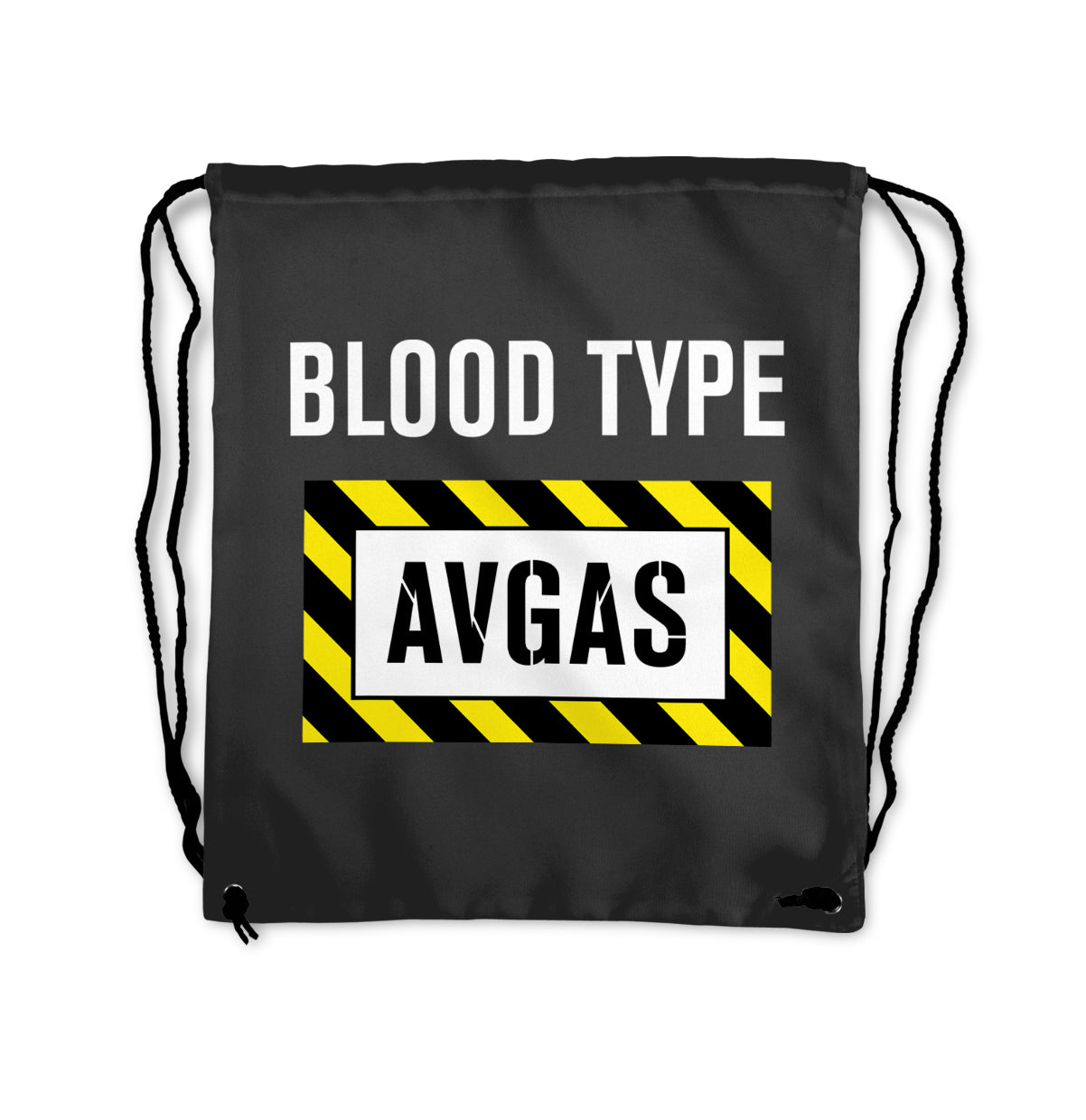 Blood Type AVGAS Designed Drawstring Bags