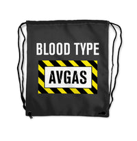 Thumbnail for Blood Type AVGAS Designed Drawstring Bags
