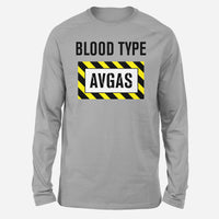 Thumbnail for Blood Type AVGAS Designed Long-Sleeve T-Shirts
