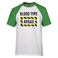 Thumbnail for Blood Type AVGAS Designed Raglan T-Shirts
