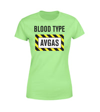 Thumbnail for Blood Type AVGAS Designed Women T-Shirts