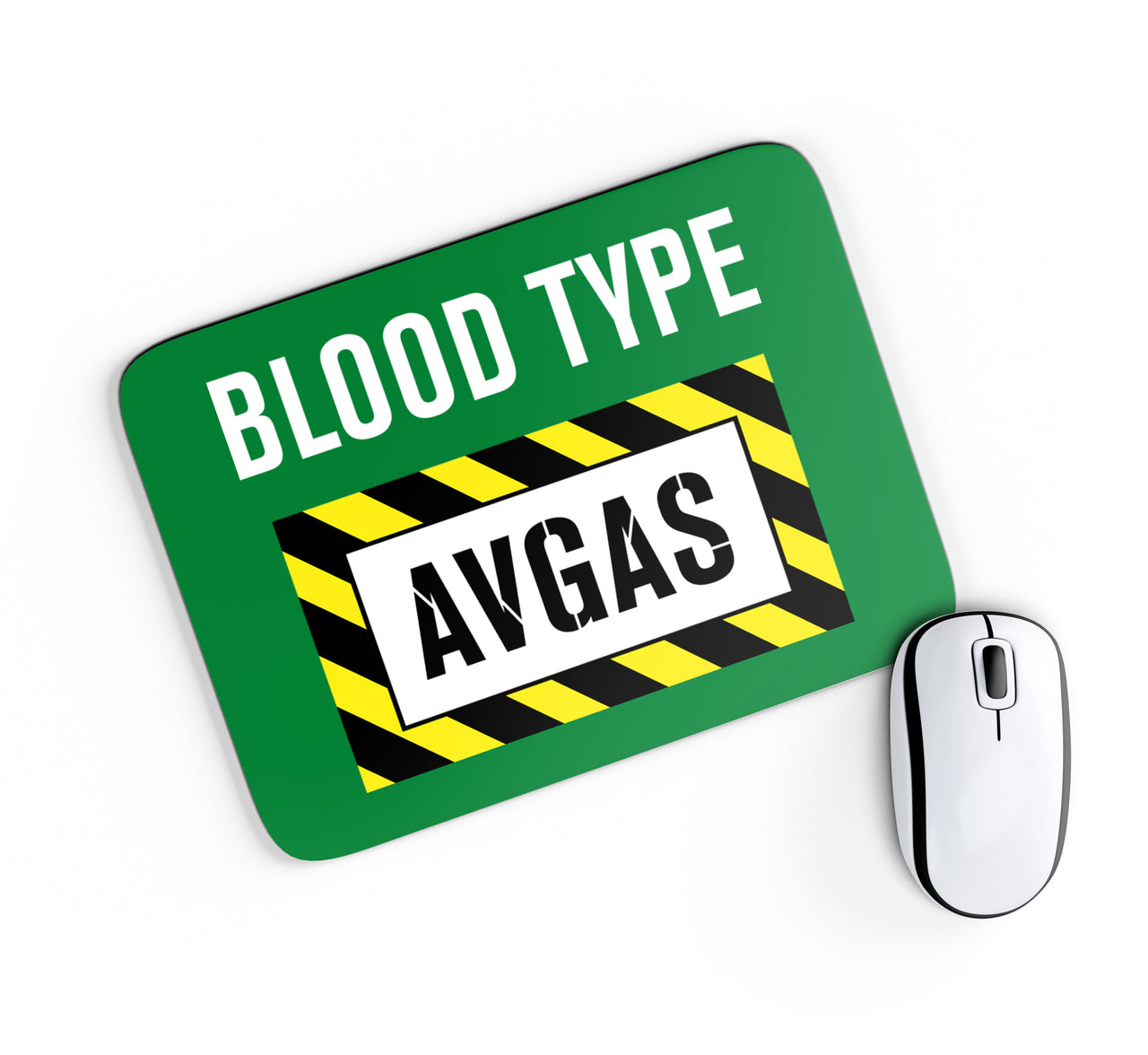 Blood Type AVGAS Designed Mouse Pads