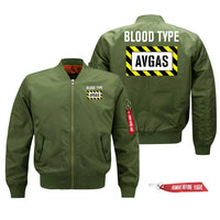 Thumbnail for Blood Type AVGAS Designed Pilot Jackets (Customizable)