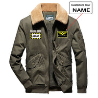 Thumbnail for Blood Type AVGAS Designed Thick Bomber Jackets