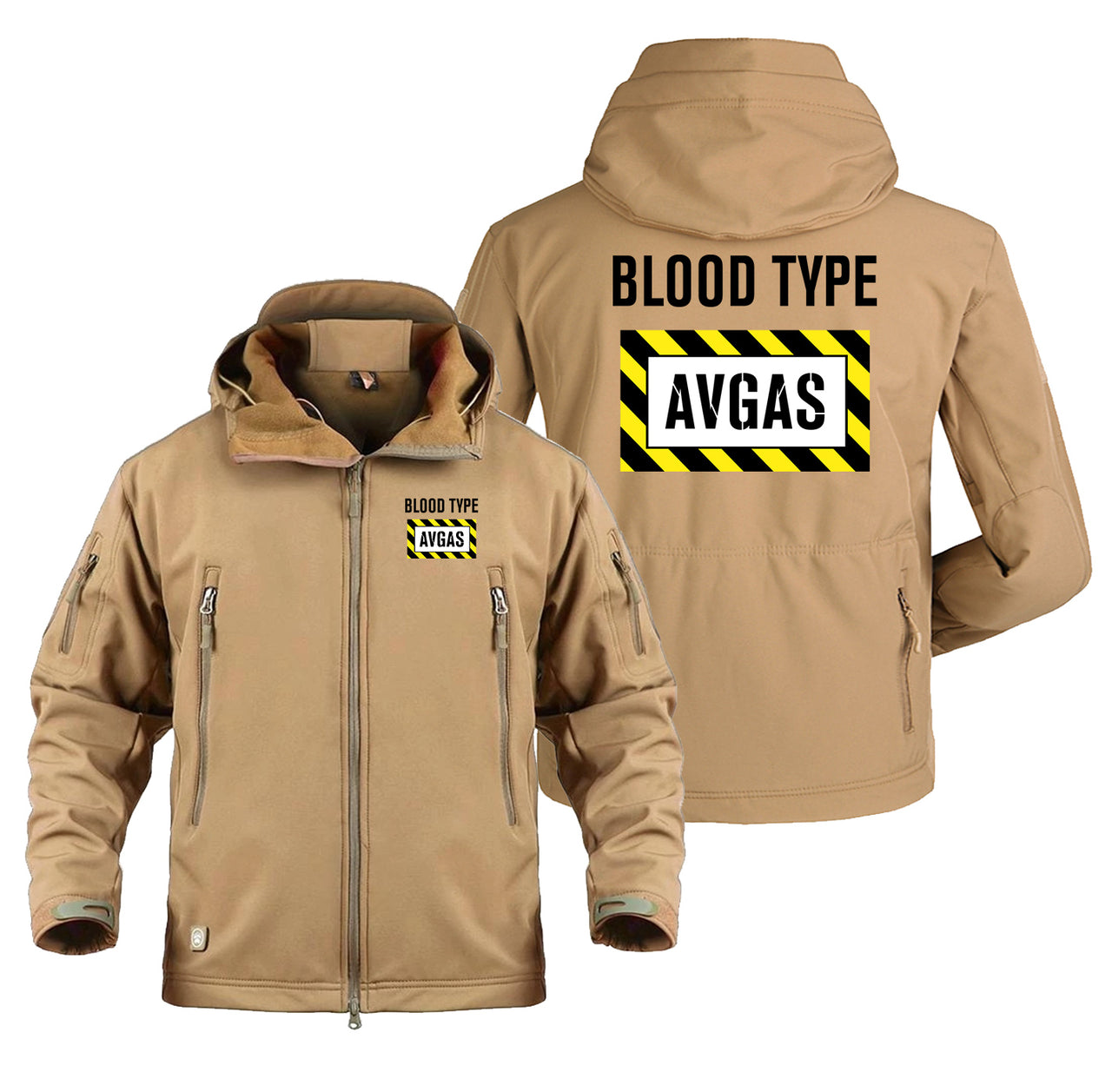 Blood Type AVGAS Designed Military Jackets (Customizable)