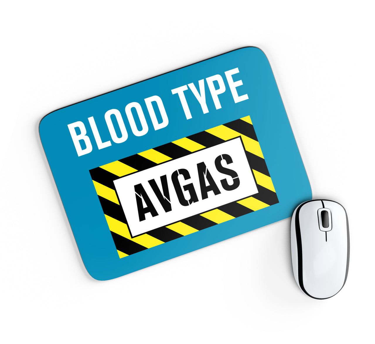 Blood Type AVGAS Designed Mouse Pads