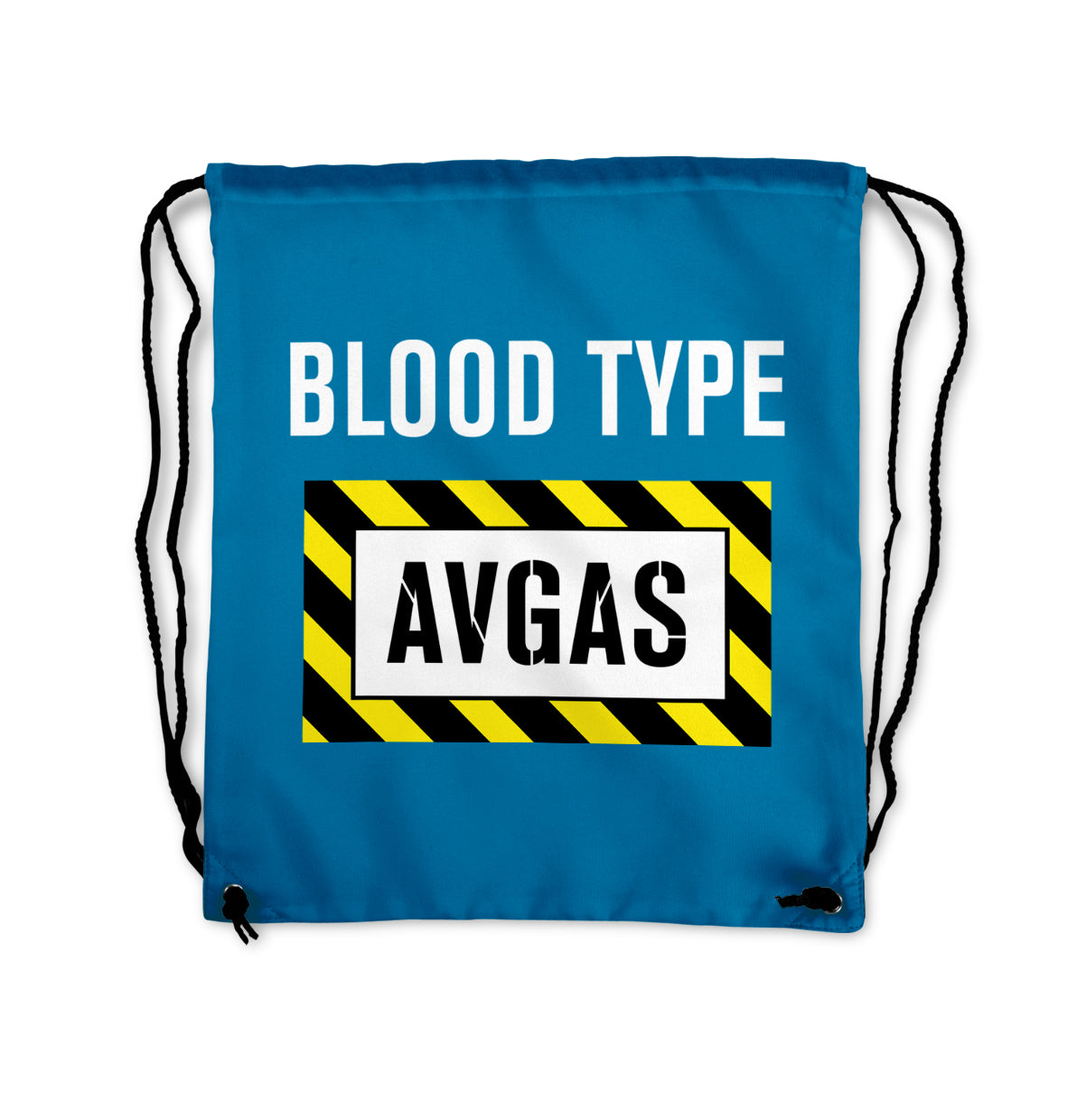 Blood Type AVGAS Designed Drawstring Bags