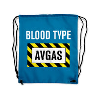 Thumbnail for Blood Type AVGAS Designed Drawstring Bags
