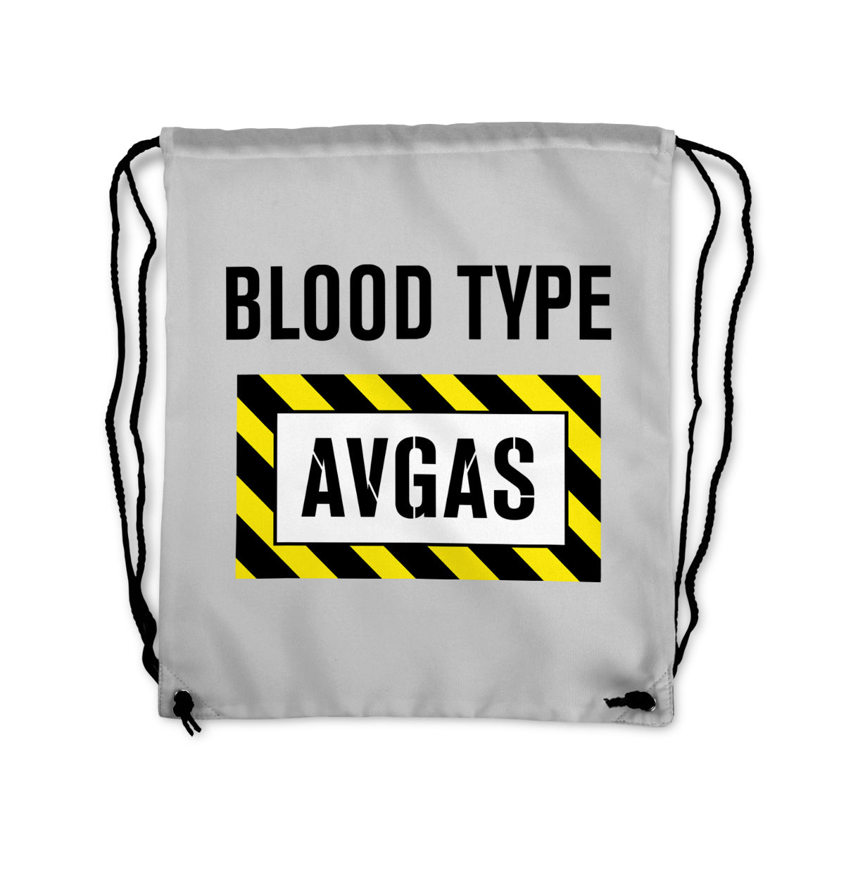 Blood Type AVGAS Designed Drawstring Bags