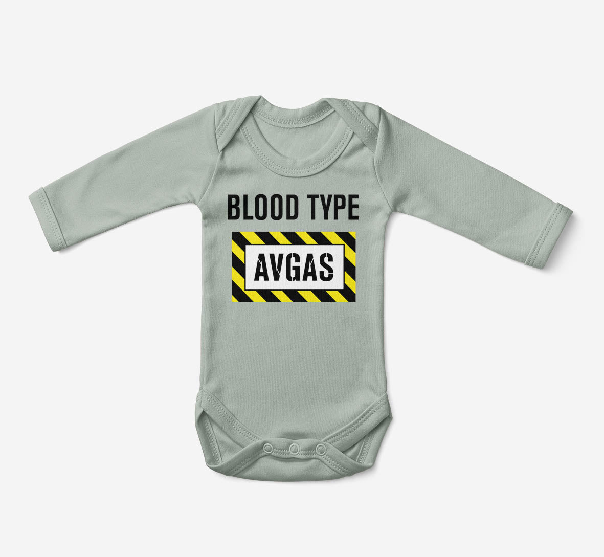 Blood Type AVGAS Designed Baby Bodysuits