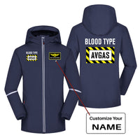 Thumbnail for Blood Type AVGAS Designed Rain Coats & Jackets