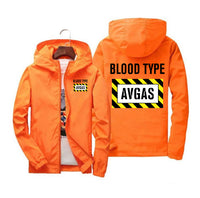 Thumbnail for Blood Type AVGAS Designed Windbreaker Jackets