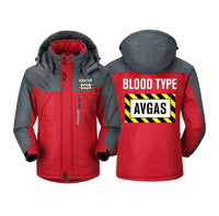 Thumbnail for Blood Type AVGAS Designed Thick Winter Jackets