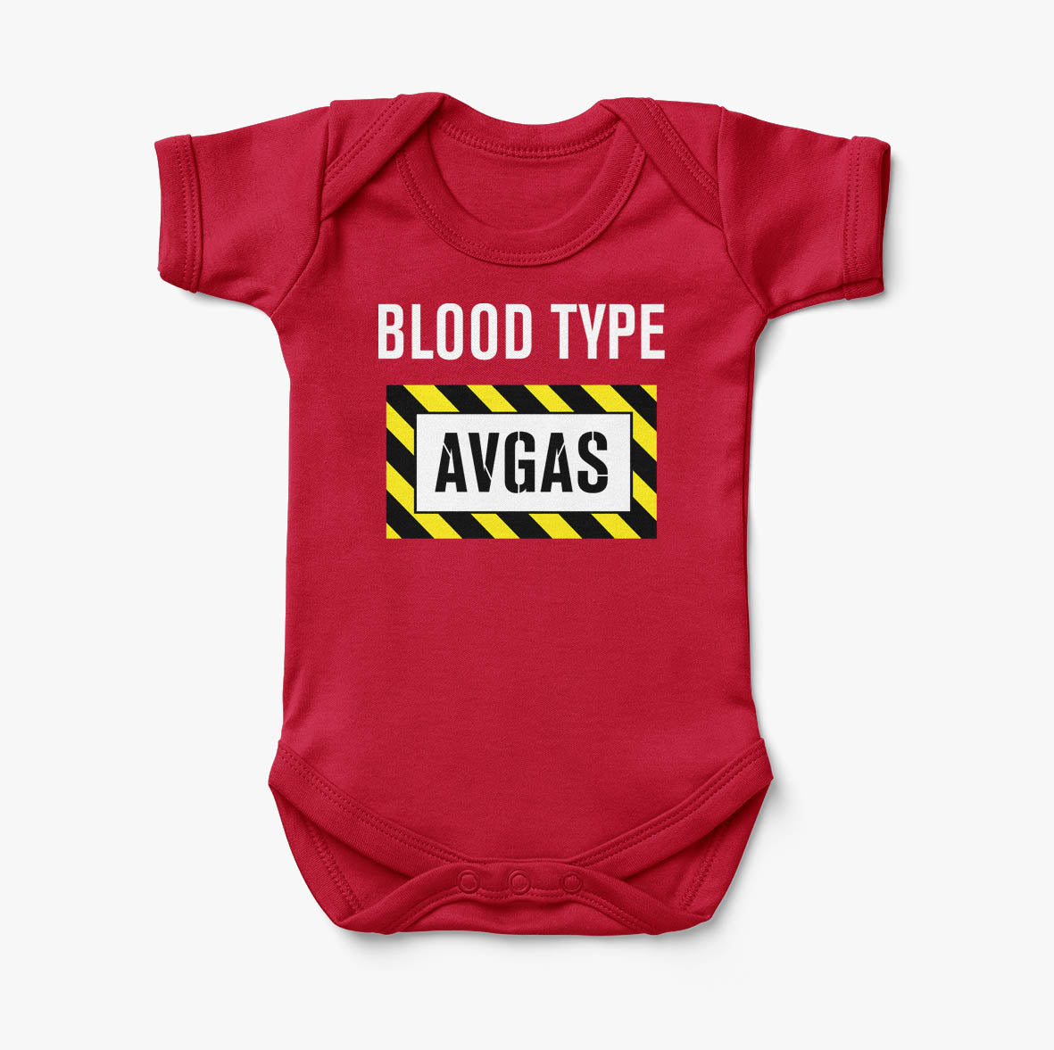 Blood Type AVGAS Designed Baby Bodysuits